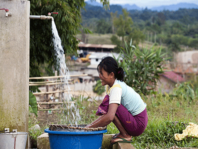 Water supply to community